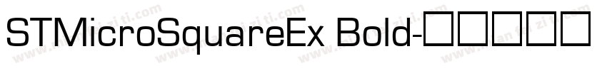 STMicroSquareEx Bold字体转换